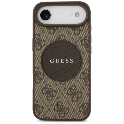 Etui Guess 4G Circle Classic Logo MagSafe na iPhone Air - brązowe Guess
