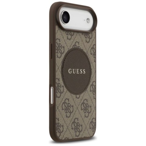 Etui Guess 4G Circle Classic Logo MagSafe na iPhone Air - brązowe Guess