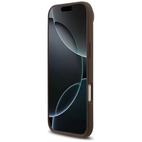 Etui Guess 4G Circle Classic Logo MagSafe na iPhone Air - brązowe Guess