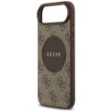 Etui Guess 4G Circle Classic Logo MagSafe na iPhone Air - brązowe Guess