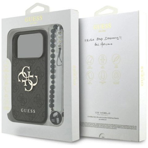 Etui Guess 4G Strap 4G Classic Logo na iPhone 17 Pro - czarne Guess