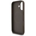 Etui Guess 4G Strap Triangle Logo MagSafe na iPhone 17 - brązowe Guess
