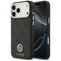 Etui Guess 4G Strass Logo MagSafe na iPhone 17 Pro Max - czarne Guess