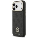 Etui Guess 4G Strass Logo MagSafe na iPhone 17 Pro Max - czarne Guess