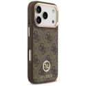 Etui Guess 4G Strass Logo MagSafe na iPhone 17 Pro - brązowe Guess