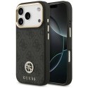 Etui Guess 4G Strass Logo MagSafe na iPhone 17 Pro - czarne Guess