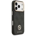 Etui Guess 4G Strass Logo MagSafe na iPhone 17 Pro - czarne Guess