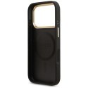 Etui Guess 4G Strass Logo MagSafe na iPhone 17 Pro - czarne Guess