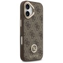Etui Guess 4G Strass Logo MagSafe na iPhone 17 - brązowe Guess