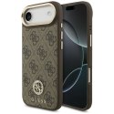 Etui Guess 4G Strass Logo MagSafe na iPhone Air - brązowe Guess