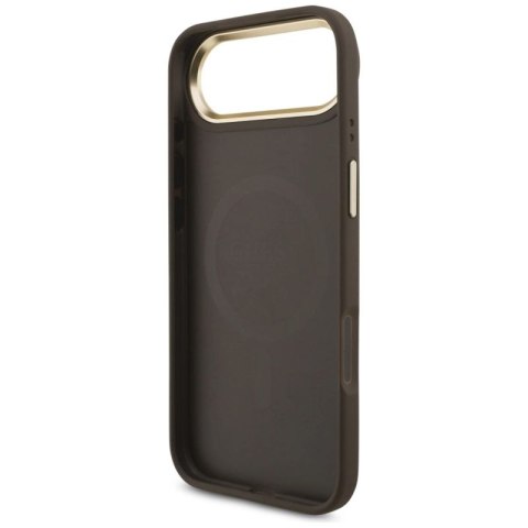Etui Guess 4G Strass Logo MagSafe na iPhone Air - brązowe Guess