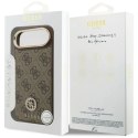 Etui Guess 4G Strass Logo MagSafe na iPhone Air - brązowe Guess