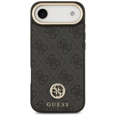 Etui Guess 4G Strass Logo MagSafe na iPhone Air - czarne Guess