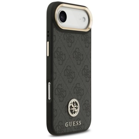 Etui Guess 4G Strass Logo MagSafe na iPhone Air - czarne Guess
