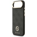 Etui Guess 4G Strass Logo MagSafe na iPhone Air - czarne Guess
