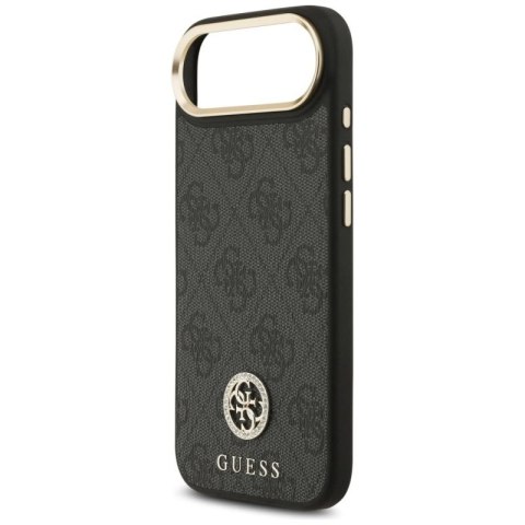 Etui Guess 4G Strass Logo MagSafe na iPhone Air - czarne Guess