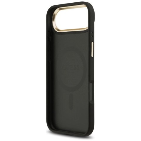 Etui Guess 4G Strass Logo MagSafe na iPhone Air - czarne Guess