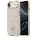 Etui Guess 4G Strass Logo MagSafe na iPhone Air - różowe Guess