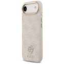 Etui Guess 4G Strass Logo MagSafe na iPhone Air - różowe Guess