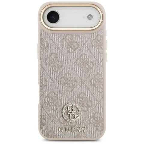 Etui Guess 4G Strass Logo MagSafe na iPhone Air - różowe Guess