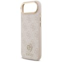 Etui Guess 4G Strass Logo MagSafe na iPhone Air - różowe Guess