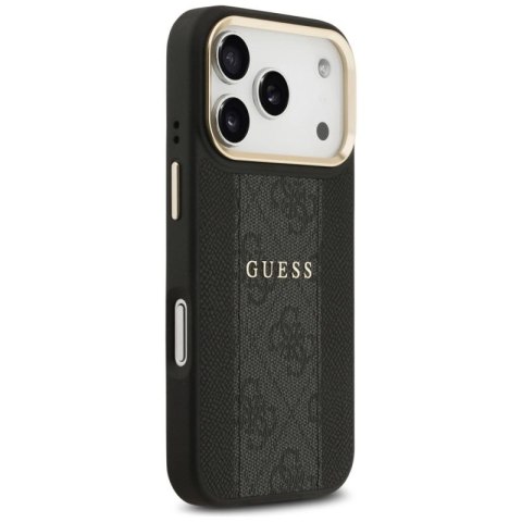 Etui Guess 4G Stripe MagSafe na iPhone 17 Pro - czarne Guess