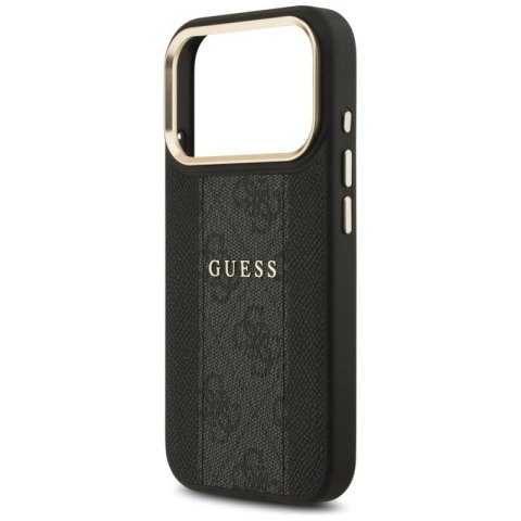 Etui Guess 4G Stripe MagSafe na iPhone 17 Pro - czarne Guess