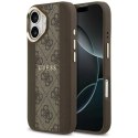 Etui Guess 4G Stripe MagSafe na iPhone 17 - brązowe Guess