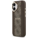 Etui Guess 4G Stripe MagSafe na iPhone 17 - brązowe Guess
