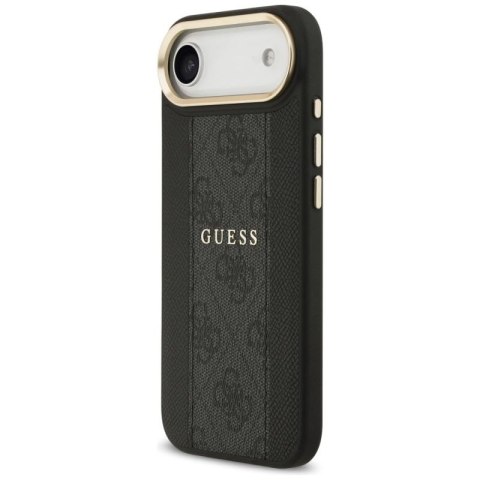 Etui Guess 4G Stripe MagSafe na iPhone Air - czarne Guess