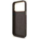 Etui Guess 4G Triangle Logo MagSafe na iPhone 17 Pro Max - brązowo-złote Guess