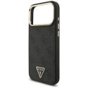 Etui Guess 4G Triangle Logo MagSafe na iPhone 17 Pro Max - czarno-złote Guess