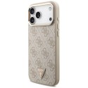 Etui Guess 4G Triangle Logo MagSafe na iPhone 17 Pro Max - różowo-złote Guess