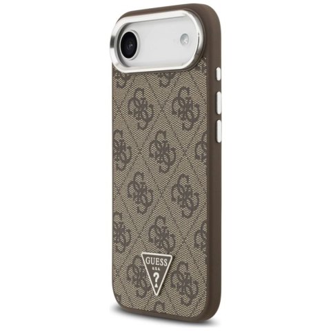 Etui Guess 4G Triangle Logo MagSafe na iPhone Air - brązowe Guess