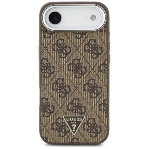 Etui Guess 4G Triangle Logo MagSafe na iPhone Air - brązowe Guess