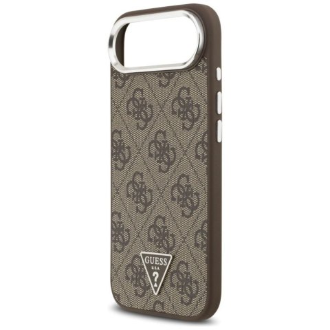 Etui Guess 4G Triangle Logo MagSafe na iPhone Air - brązowe Guess