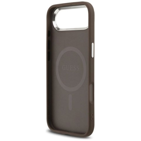 Etui Guess 4G Triangle Logo MagSafe na iPhone Air - brązowe Guess