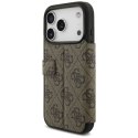 Etui Guess Book 4G Metal Logo na iPhone 17 Pro - brązowe Guess