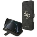 Etui Guess Book 4G Metal Logo na iPhone 17 Pro - czarne Guess