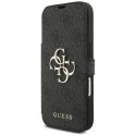 Etui Guess Book 4G Metal Logo na iPhone 17 Pro - czarne Guess