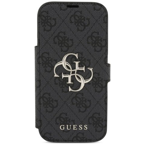 Etui Guess Book 4G Metal Logo na iPhone 17 Pro - czarne Guess