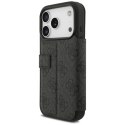 Etui Guess Book 4G Metal Logo na iPhone 17 Pro - czarne Guess
