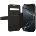Etui Guess Book 4G Metal Logo na iPhone 17 Pro - czarne Guess