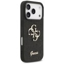 Etui Guess Fixed Glitter Big 4G na iPhone 17 Pro - czarne Guess