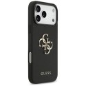 Etui Guess Grained Big 4G & Classic Logo na iPhone 17 Pro Max - czarne Guess