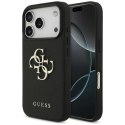 Etui Guess Grained Big 4G & Classic Logo na iPhone 17 Pro - czarne Guess