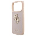 Etui Guess Grained Big 4G & Classic Logo na iPhone 17 Pro - różowe Guess