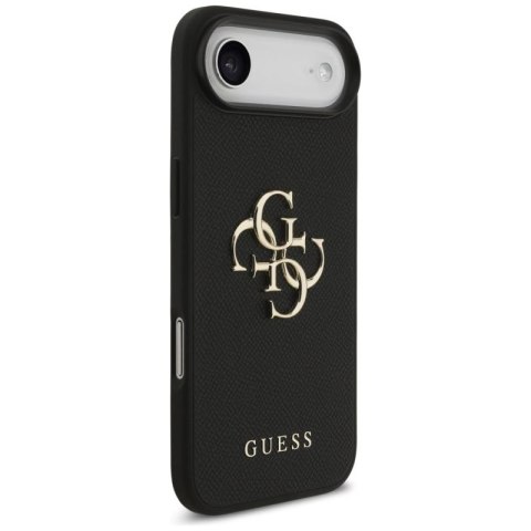 Etui Guess Grained Big 4G & Classic Logo na iPhone Air - czarne Guess