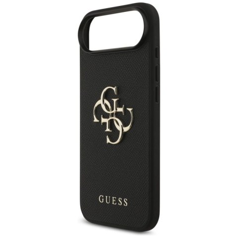 Etui Guess Grained Big 4G & Classic Logo na iPhone Air - czarne Guess