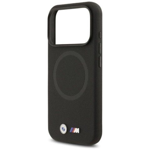 Etui BMW M FW Metal Logo MagSafe na iPhone 17 Pro Max - czarne BMW